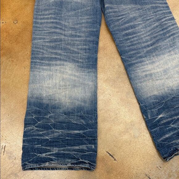 AMIRI Relaxed Fit Blue and Tan Jeans - Picture 12 of 16